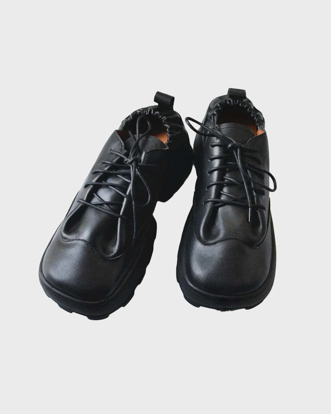 Paneled Leather Trainer