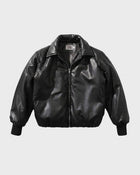 Midnight Coated Bomber Jacket