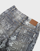 Pantalones cortos de mezclilla con pañuelo desteñido