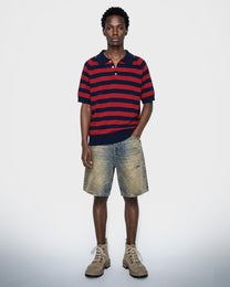 Block Stripe Polo