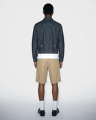 Shorts di jeans effetto candeggiato con bandana