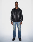 Midnight Coated Bomber Jacket