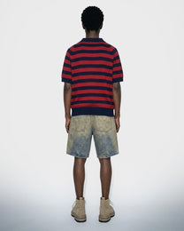Block Stripe Polo