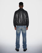 Midnight Coated Bomber Jacket