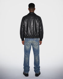 Midnight Coated Bomber Jacket