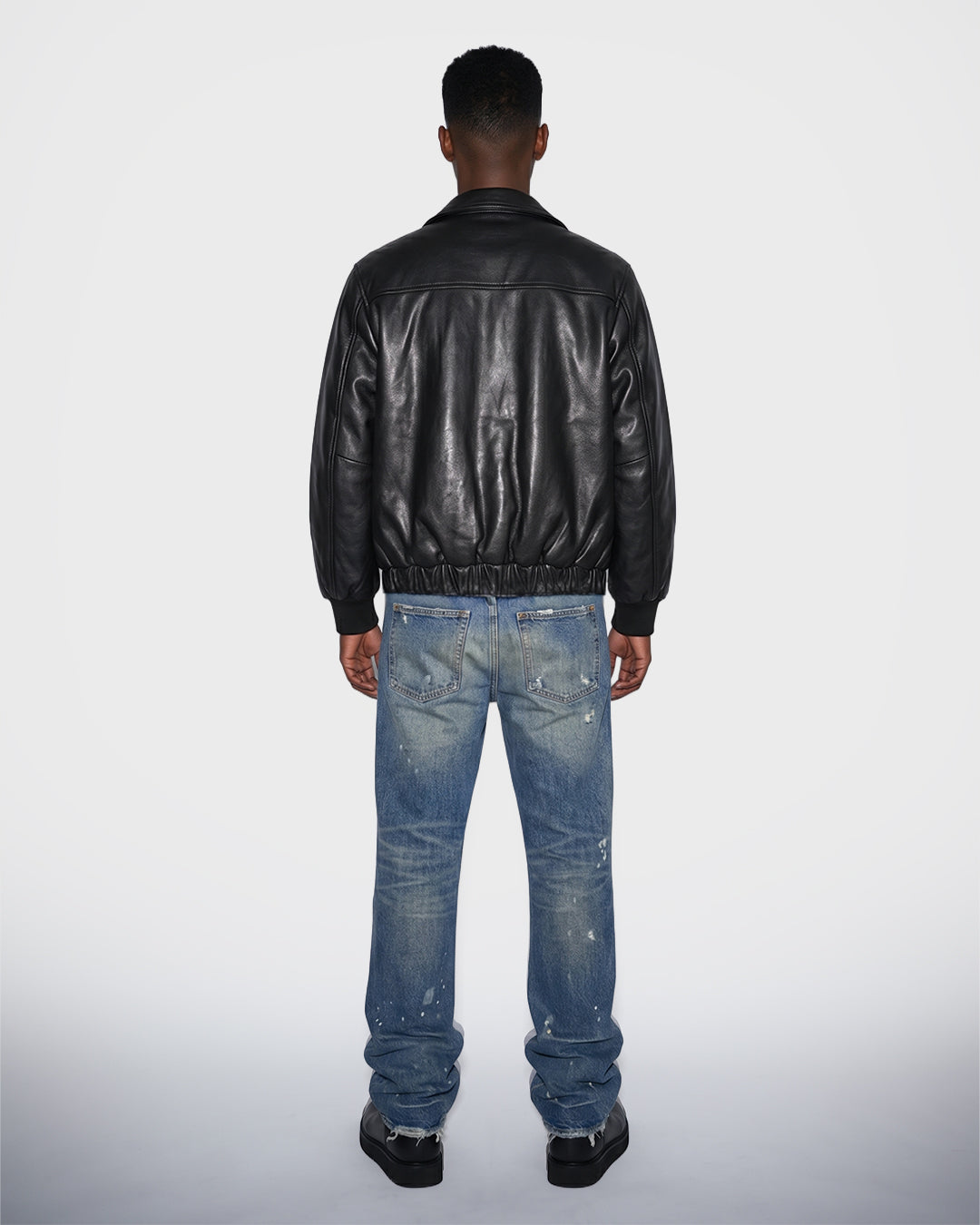 Midnight Coated Bomber Jacket