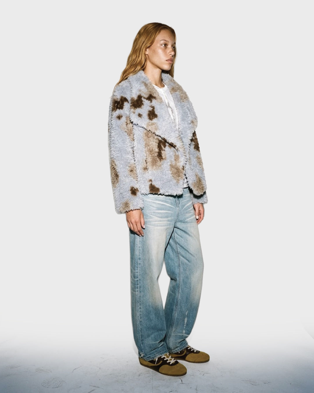 Spotted Sherpa Fleece Jacket