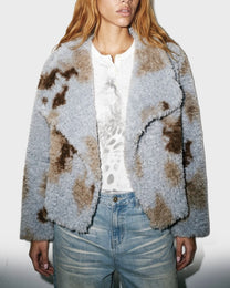 Spotted Sherpa Fleece Jacket