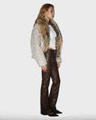 Puffed Wool Down Coat