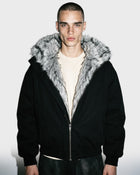 Fur Lined Bomber Jacket