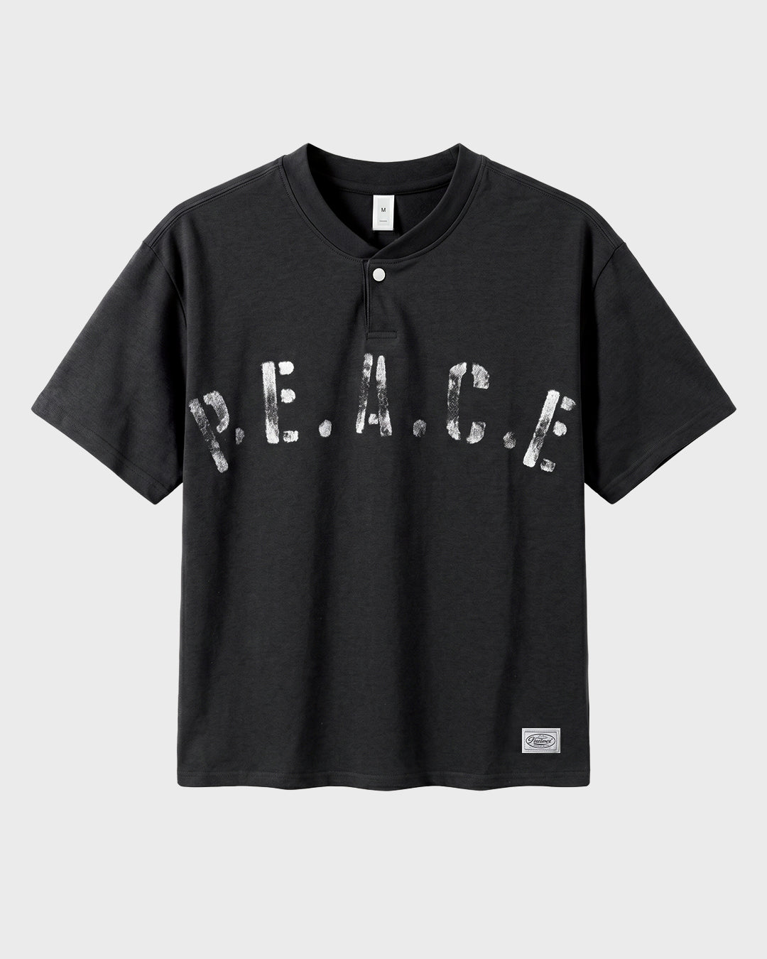 Henley con stencil "Peace"