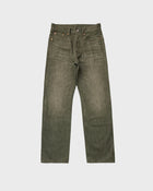 Pantalones Vaqueros de Orillo Oliva de 14oz