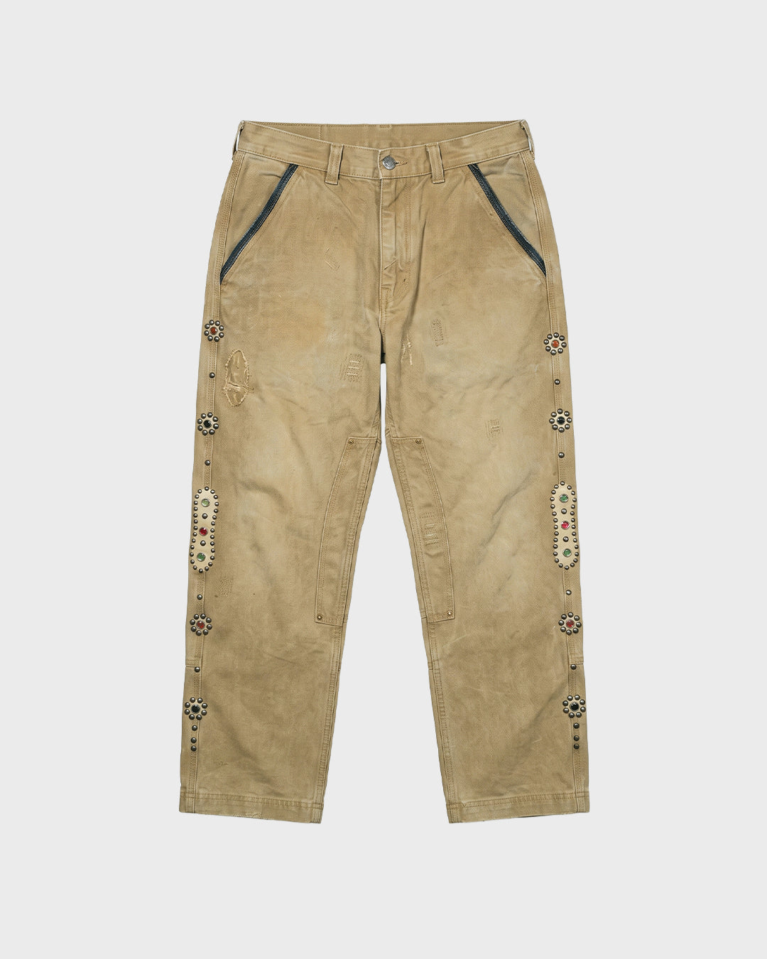 Jewel Denim Patchwork Pant
