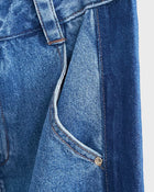 Split Wash Denim Skirt