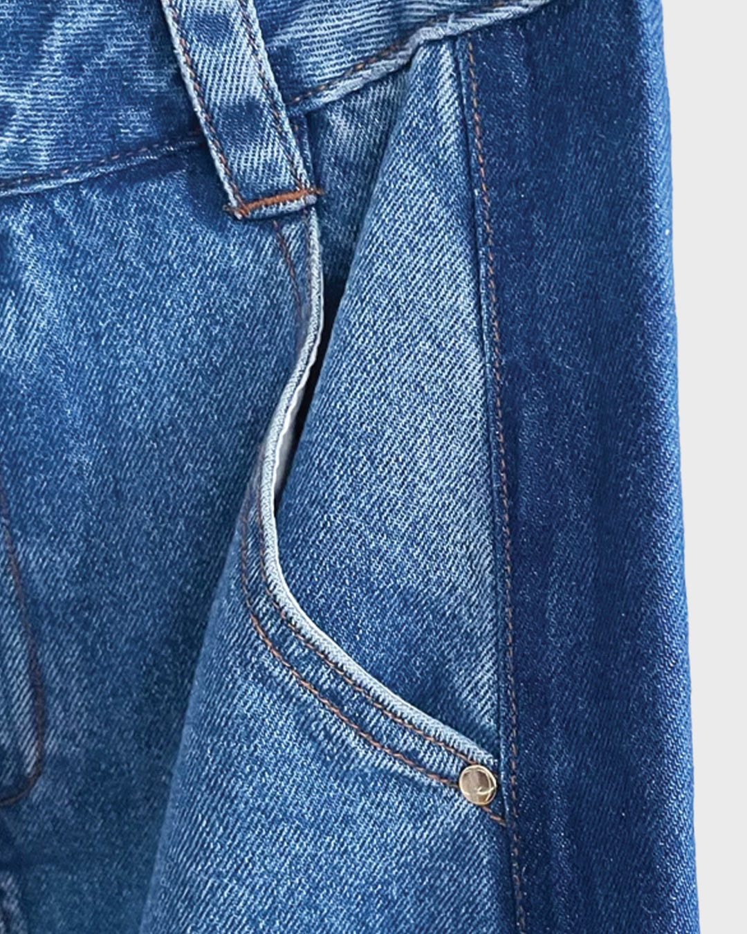 Split Wash Denim Skirt
