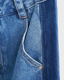 Split Wash Denim Skirt