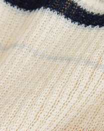 Pointelle Stripe Knit Polo