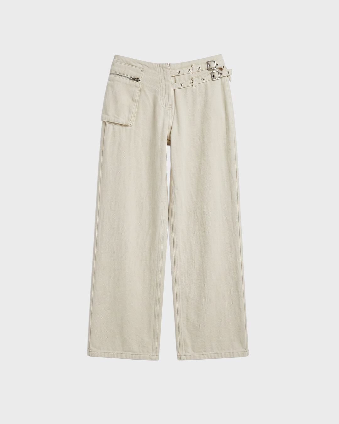 Double Buckle Jeans