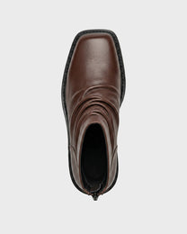 Draped Leather Boot