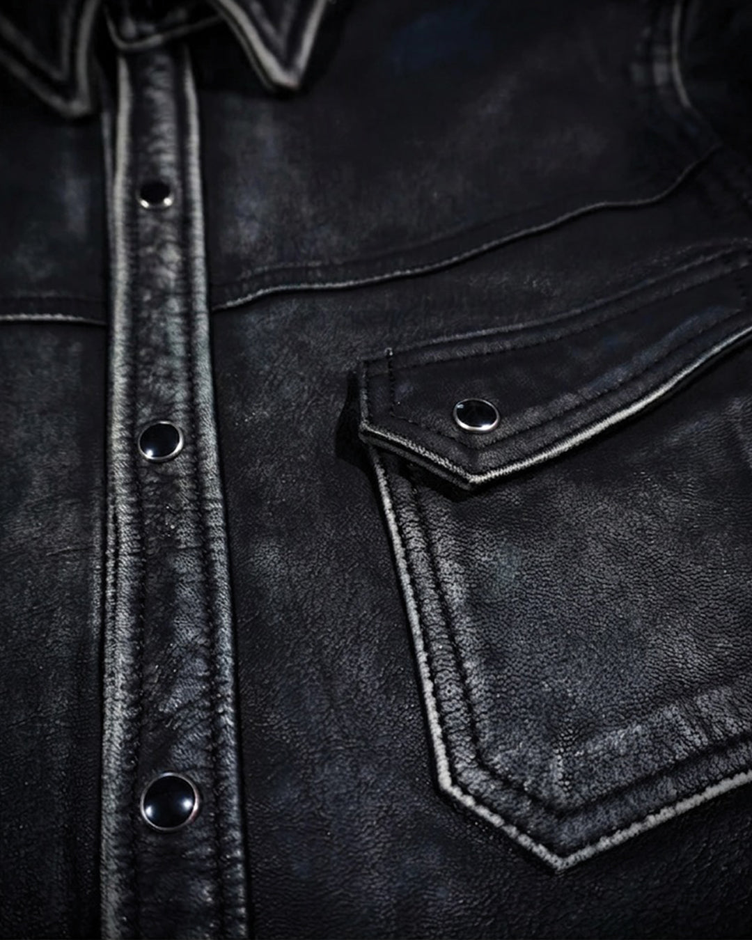 Vintage Leather Ranch Shirt