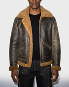 Leather Shearling Flight Jacket