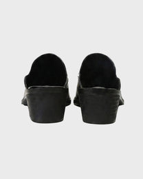 Block Heel Western Slipper