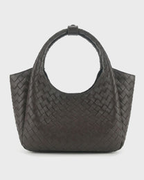 Woven Leather Tote Bag