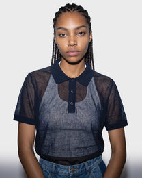 Mesh Knit Polo