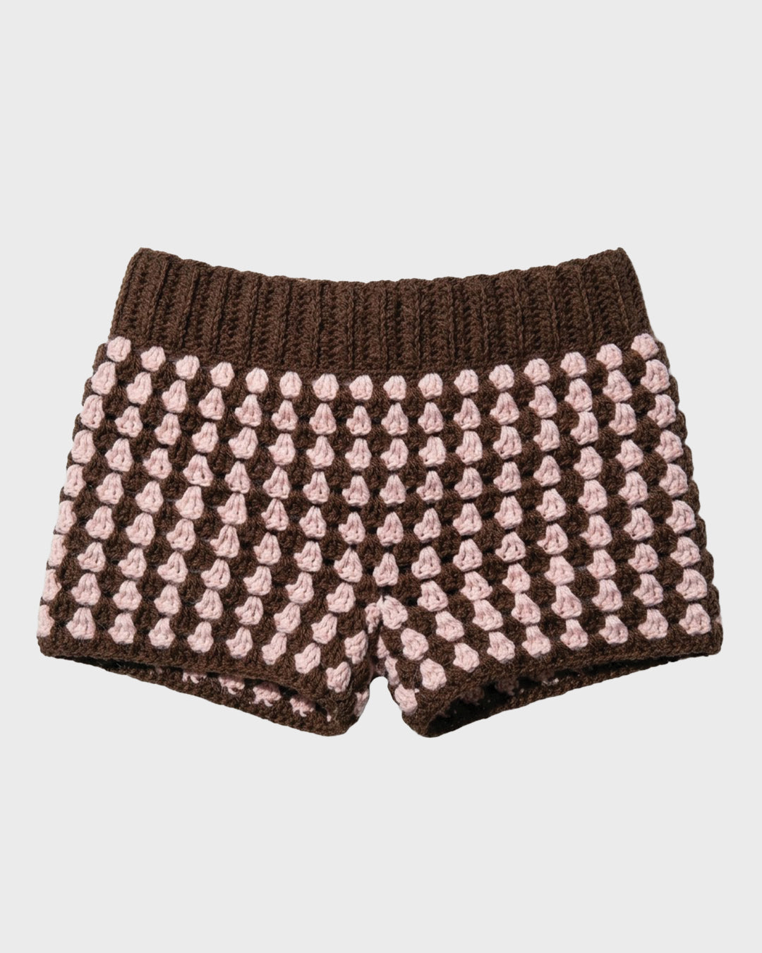 Puff Stitch Cashmere Wool Shorts