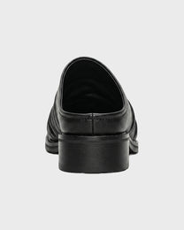 Draped Leather Mule