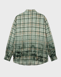 Cloud Wash Plaid Blouse