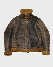 Leather Shearling Flight Jacket