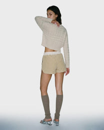 Purl Row Knit Sweater