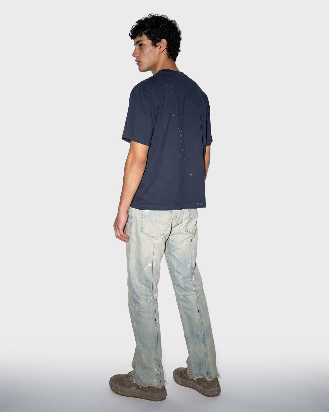 T-shirt con taschino Shibori