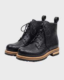 Pebbled Lace Boots