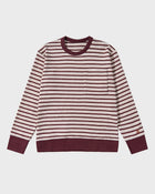 Maglione in maglia a righe effetto spugna