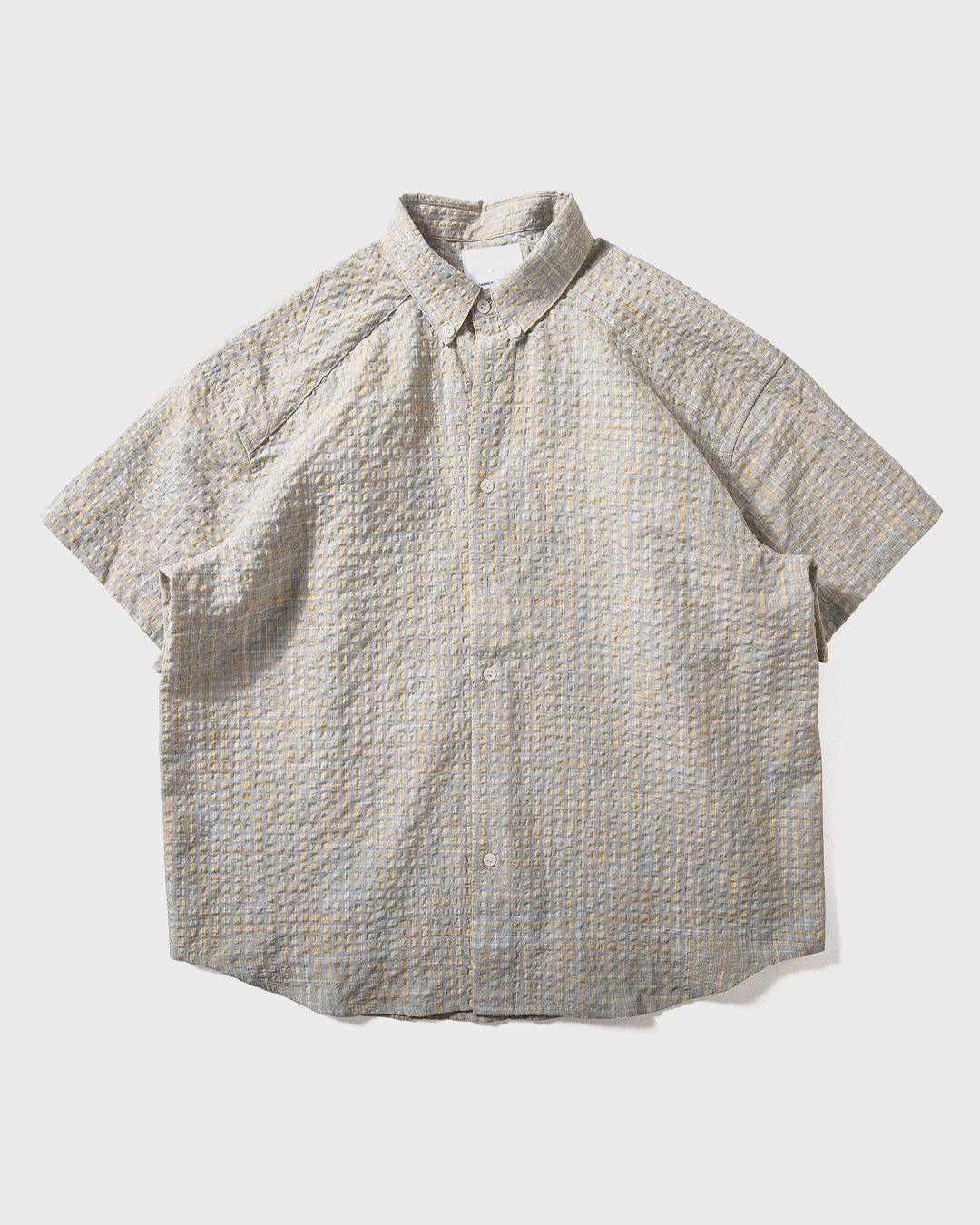 Camicia a quadri goffrata