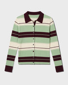 Sage Stripe Knit Cardigan