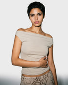 Off-Shoulder Stretch Top