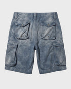 Shorts di jeans effetto candeggiato con bandana