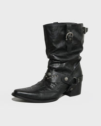 Studded Harness Boot