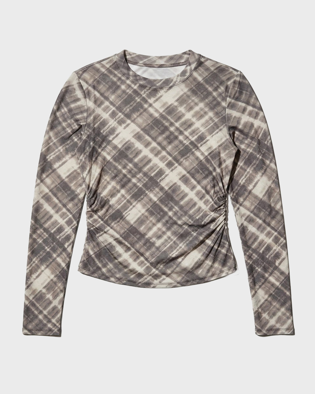 Blurred Plaid Top