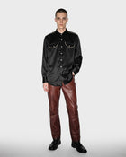 Camicia lunga in raso