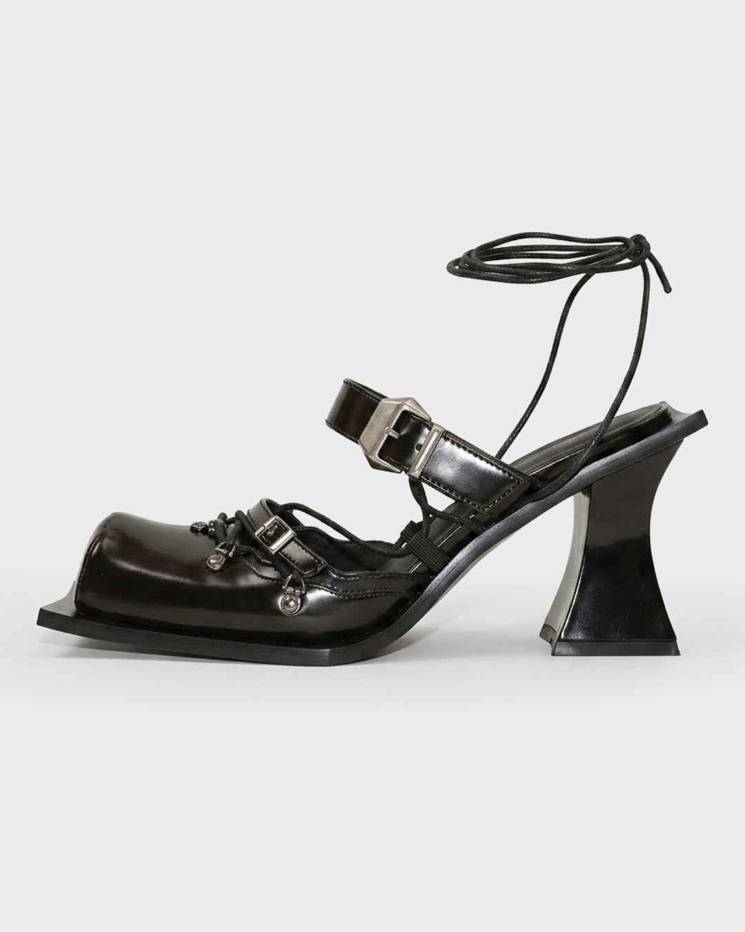 Polish Lace Cap Toe Heels
