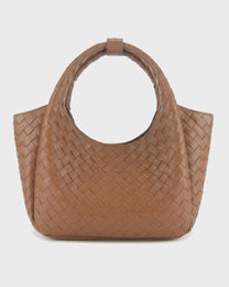 Woven Leather Tote Bag