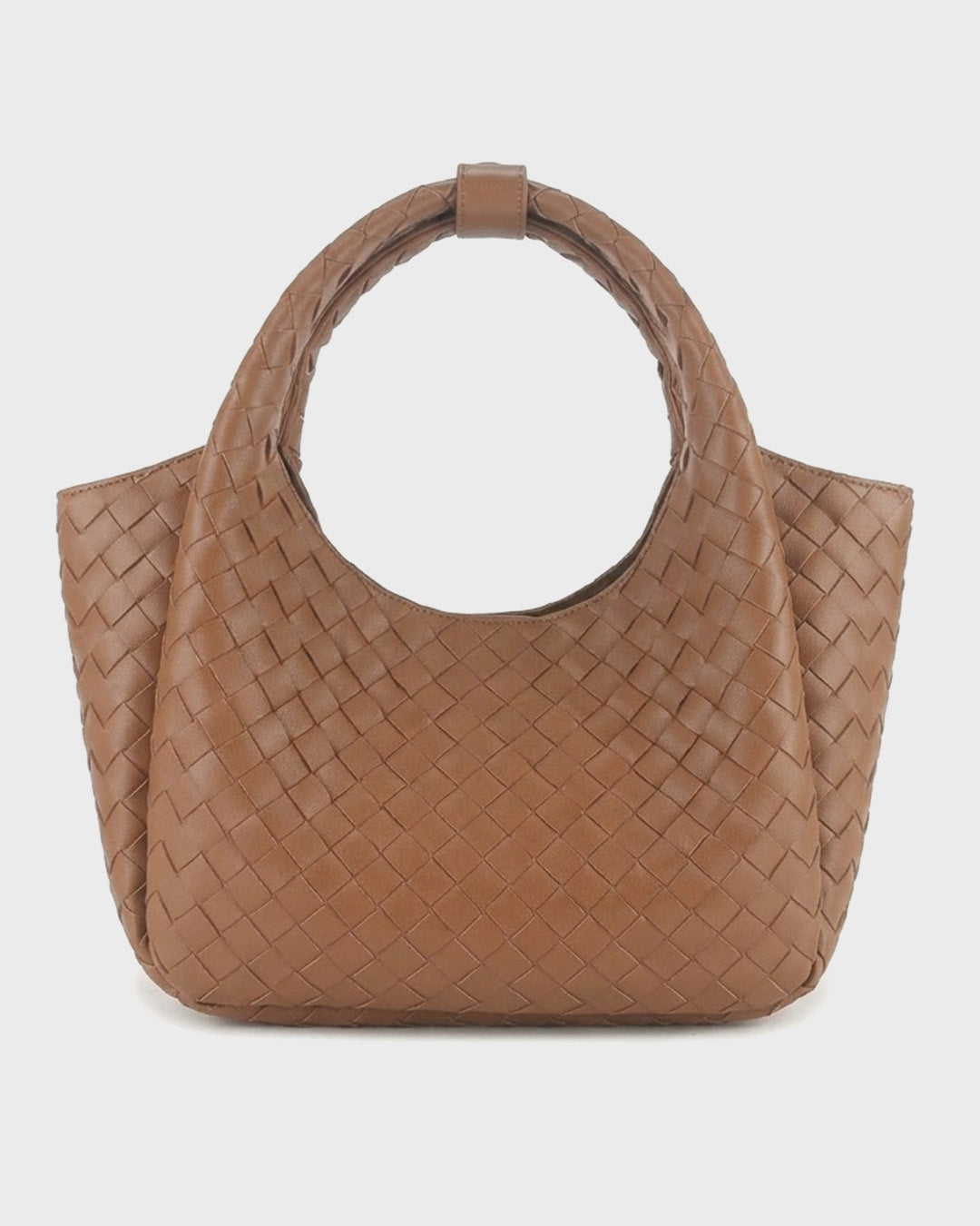 Woven Leather Tote Bag