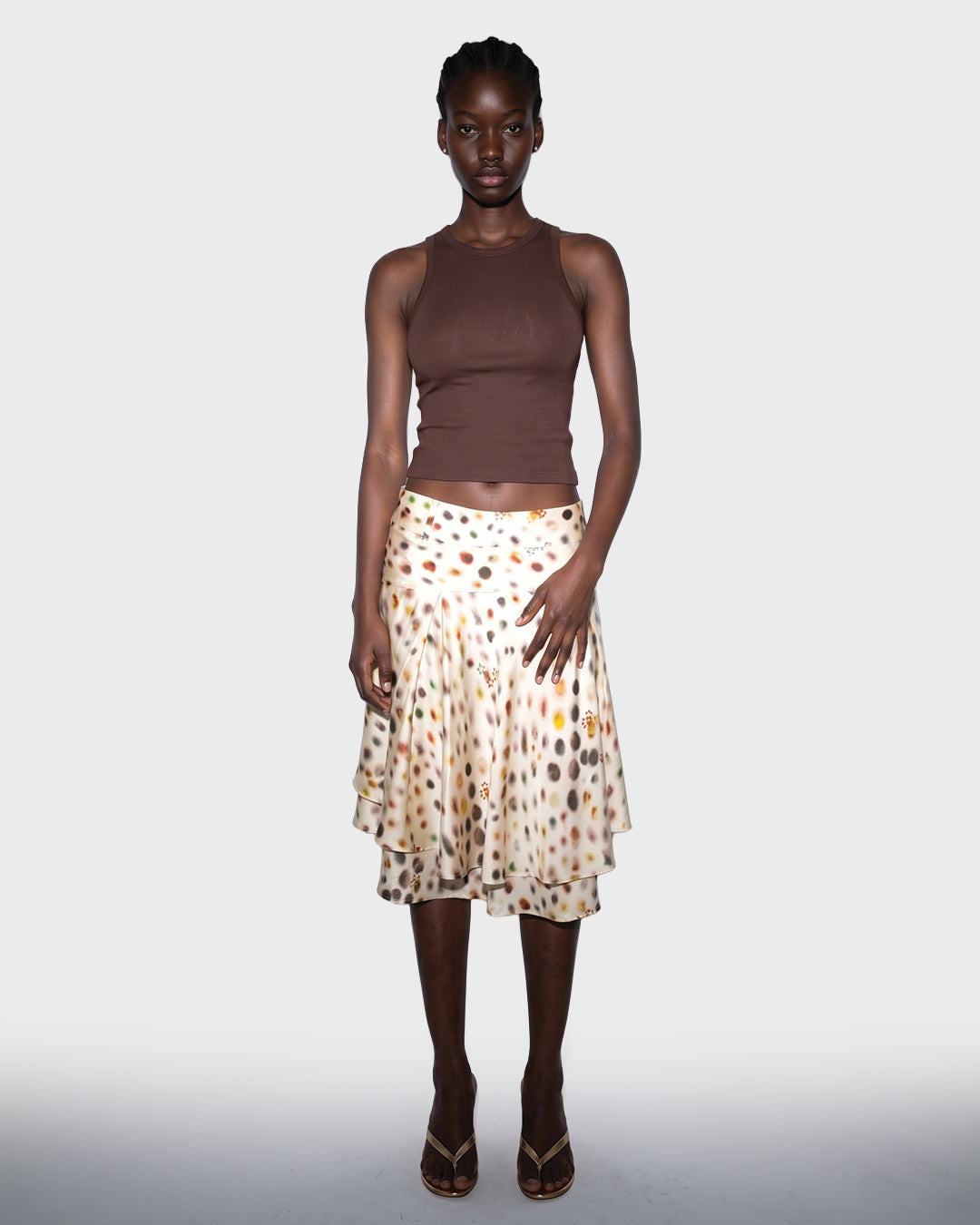 Scatter Dot Tier Skirt