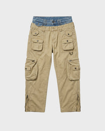 Denim Waist Cargo Pant