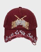 Cappellino con visiera tagliata a fiamma