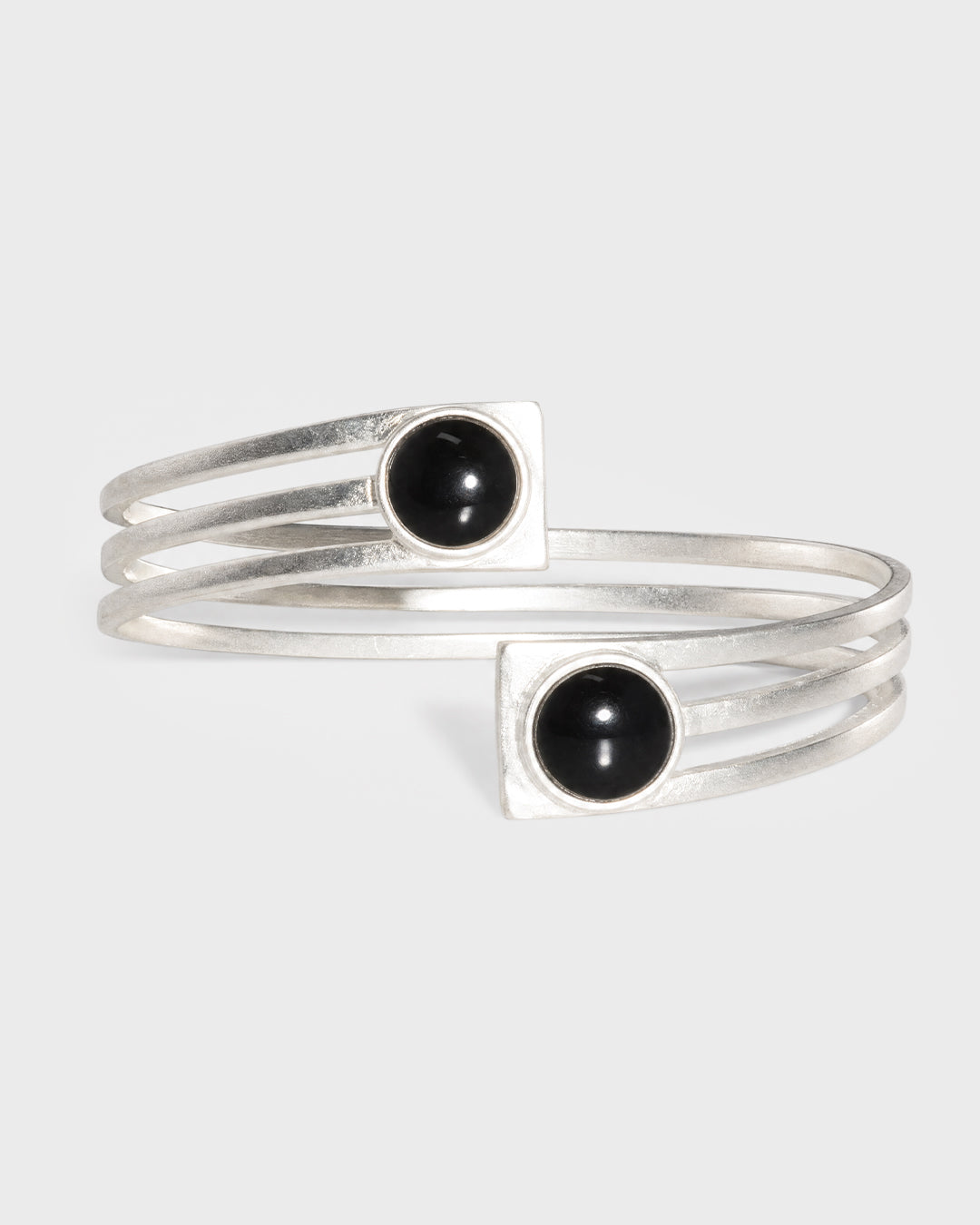 Triple Bar Onyx Cuff